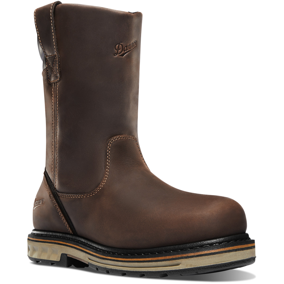 Botas De Trabajo Danner Hombre Mexico - Steel Yard Wellington Marrom Oscuro - WTCZI6570